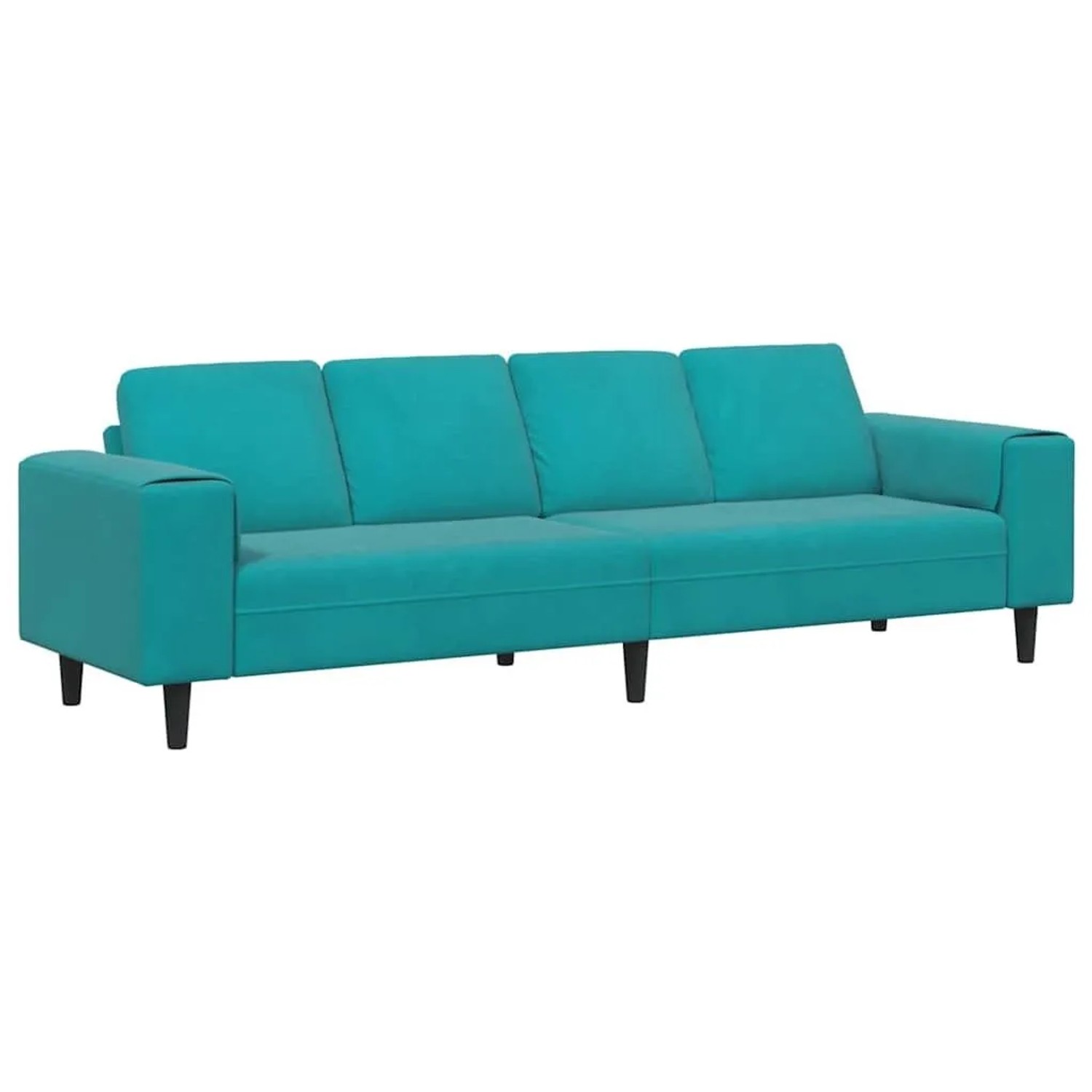 vidaXL Wohnzimmer Couch Türkis 250 x 188 x 76 cm 3335099