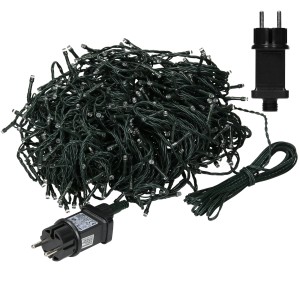 ECD Germany LED Lichterkette, 480 LEDs, 36m, warmweiß, für Innen- und Außenbereich.