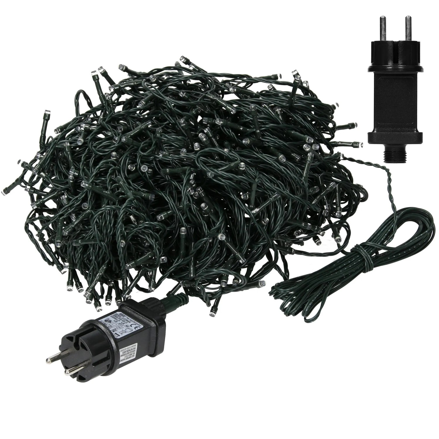 ECD Germany LED Lichterkette, 480 LEDs, 36m, warmweiß, für Innen- und Außenbereich.