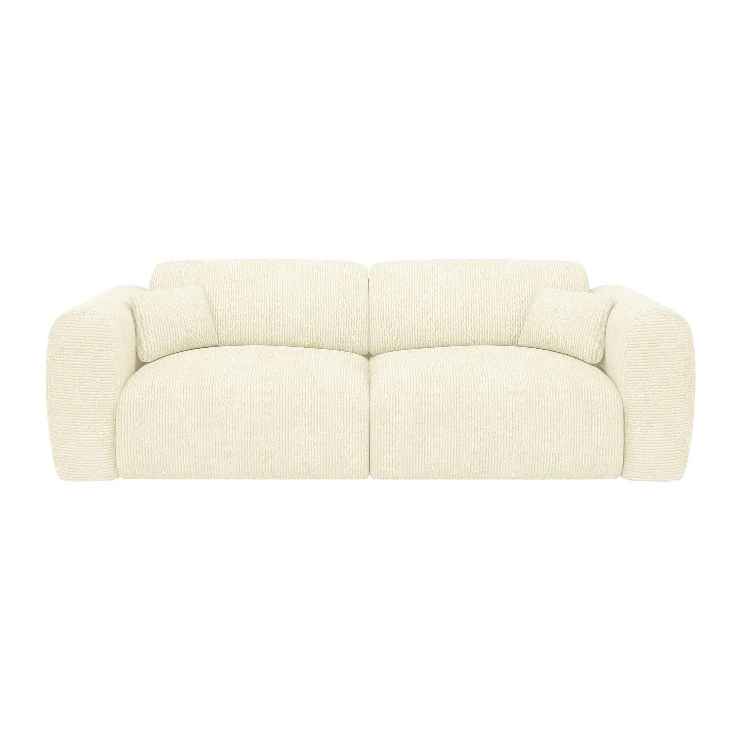 Vente-unique Schlafsofa Pogni Gebrochenes Weiß 240 cm
