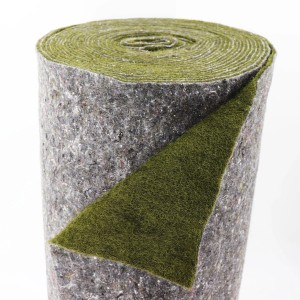 Aquagart Ufermatte 9m x 1m, grüne Böschungsmatte für Teichfolie, Rollenansicht.