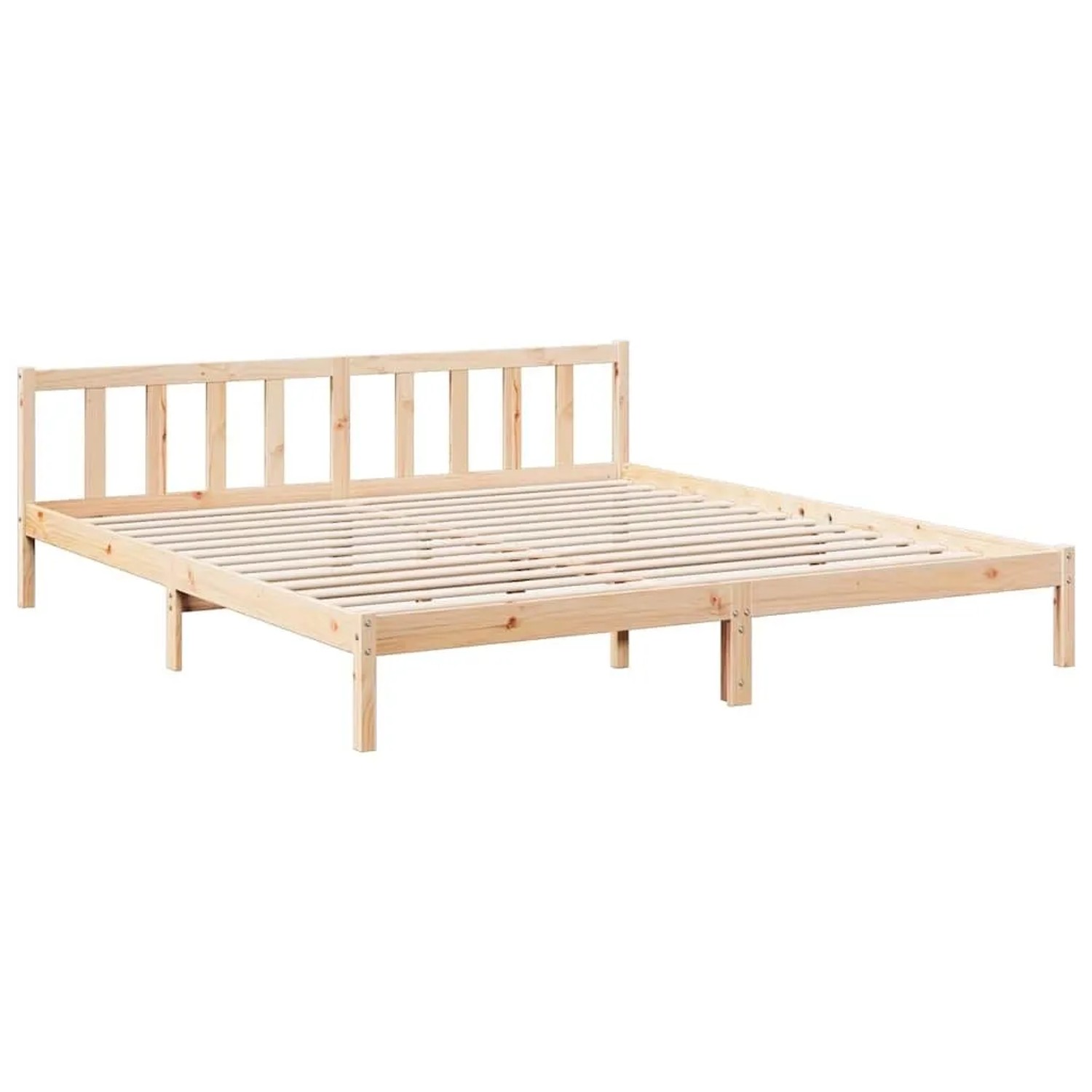 vidaXL Massivholzbett Extra Lang ohne Matratze 200x210 cm Kiefernholz 85244 günstig online kaufen