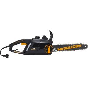 McCulloch Elektro-Kettensäge CSE 2040S, schwarze Motorsäge mit 40cm Schwert und 2. Kette.