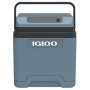 Eisblaue Igloo Kühlbox IE27, 26 l, thermoelektrisch, mit Tragegriff. Ideal für Camping und unterwegs.