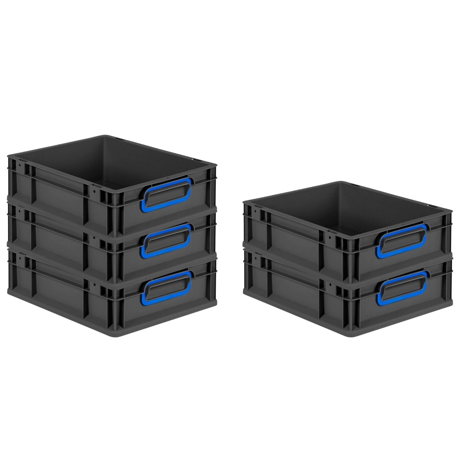 PROREGAL SparSet 5x Eurobox Nextgen Color HxBxT 12x30x40cm 11 Liter Griffe günstig online kaufen