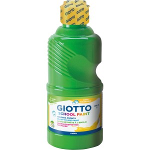Grüne Giotto Schulmalfarbe, super auswaschbar, 250 ml Temperafarbe für Kinder.