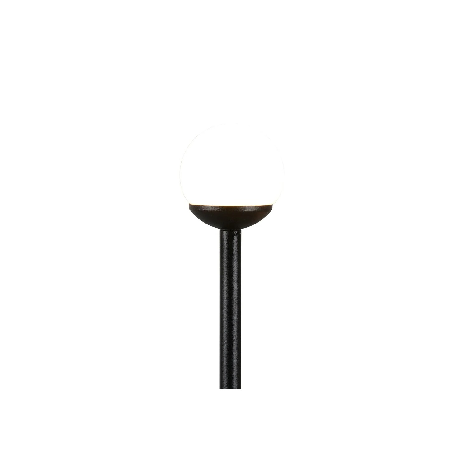 Schwarzes Reality LED-Stehleuchten-Set Scoop, 3er-Set für den Außenbereich.