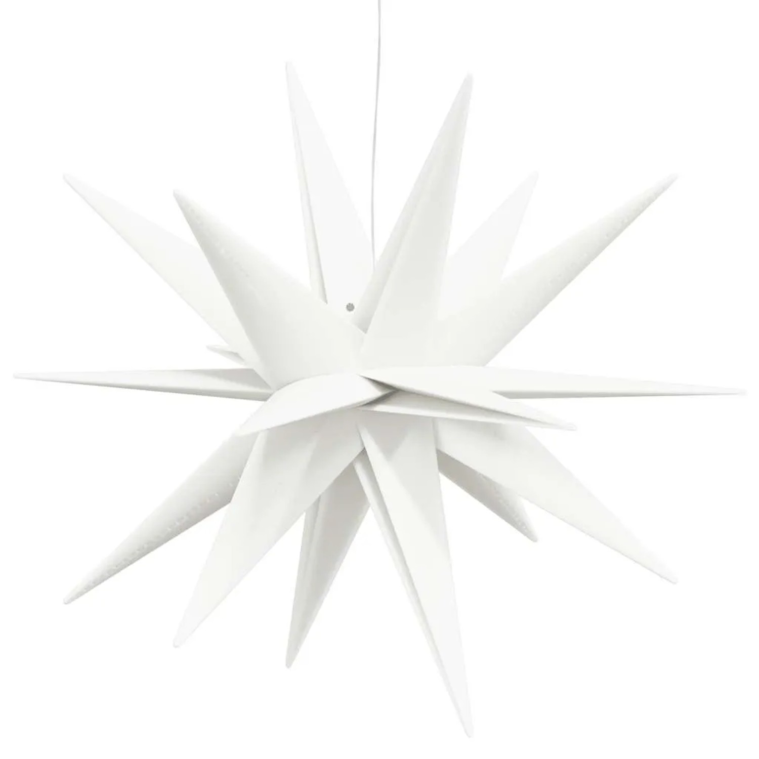 vidaXL LED-Weihnachtsstern Faltbar Weiß 57 cm 356188_5