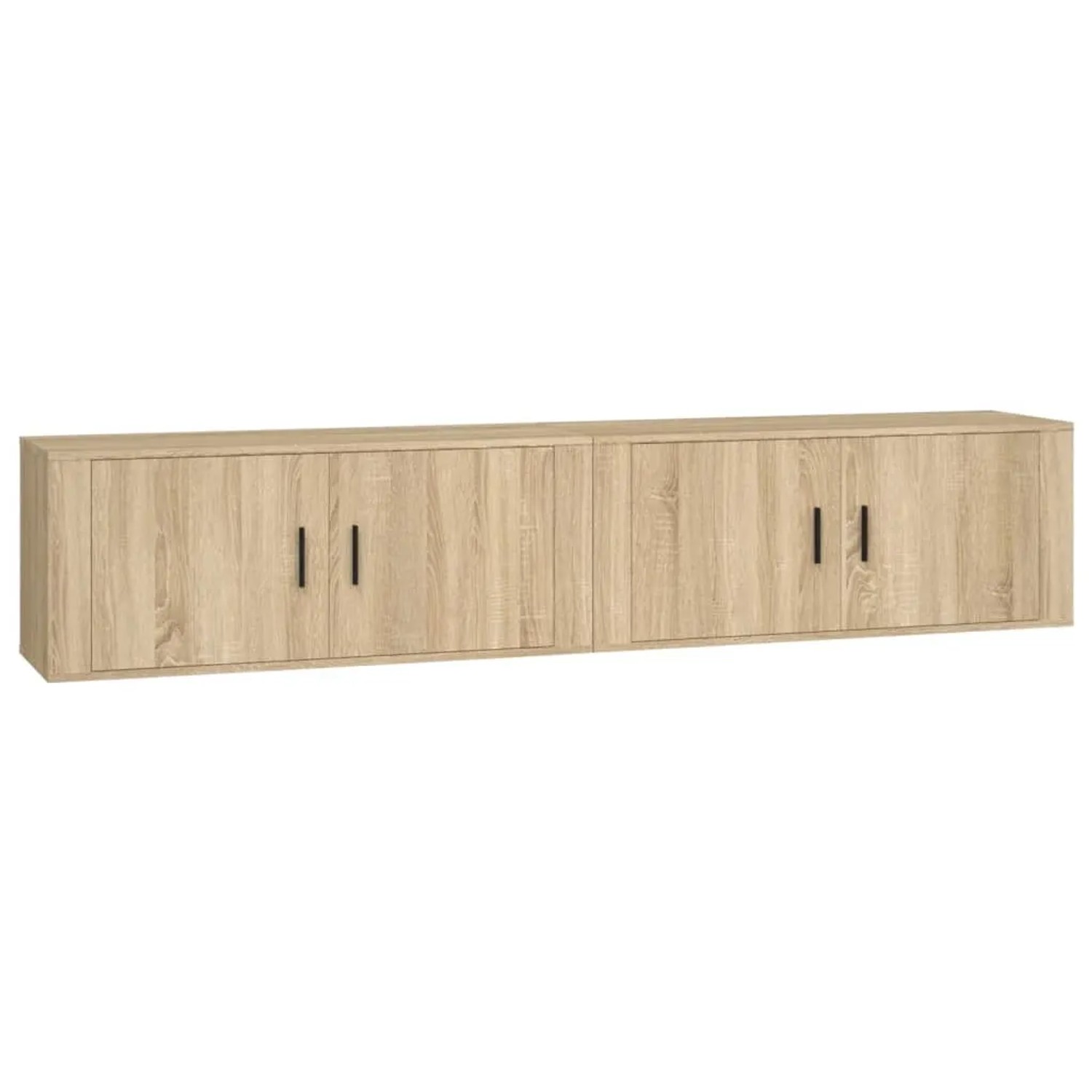 vidaXL TV-Wandschränke 2 Stk Sonoma-Eiche 100x34,5x40 cm 3188369