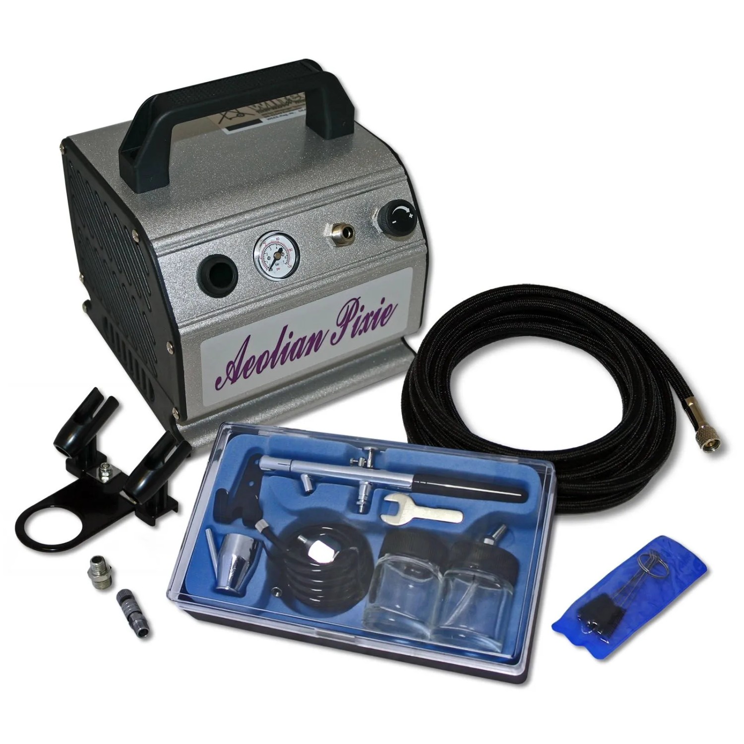 Wiltec Einsteiger Airbrush Kompressor Set As176 Airbrushpistole Da128 Zubehör