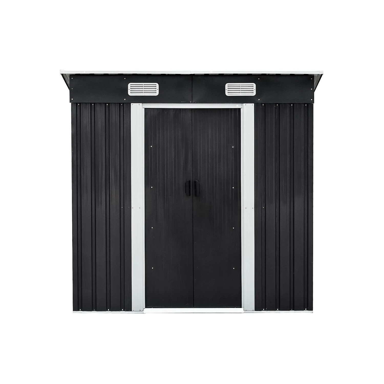 Vente-unique Schrebergartenhaus Manso Anthrazitgrau 183 cm