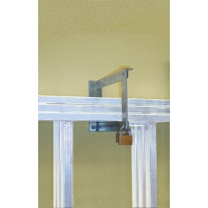 Krause Combi Wandhalter Set zur Leiter-Aufbewahrung an der Wand, abschließbar.