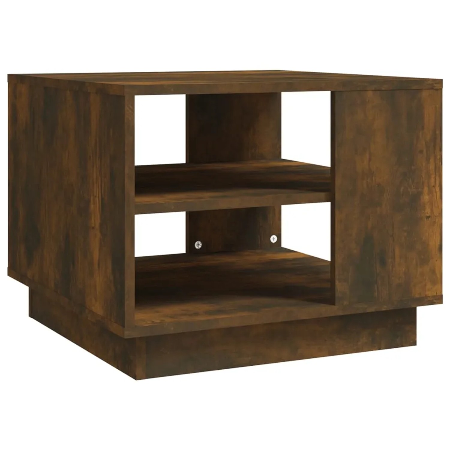 vidaXL Couchtisch Räuchereiche 55x55x43 cm Holzwerkstoff 813086