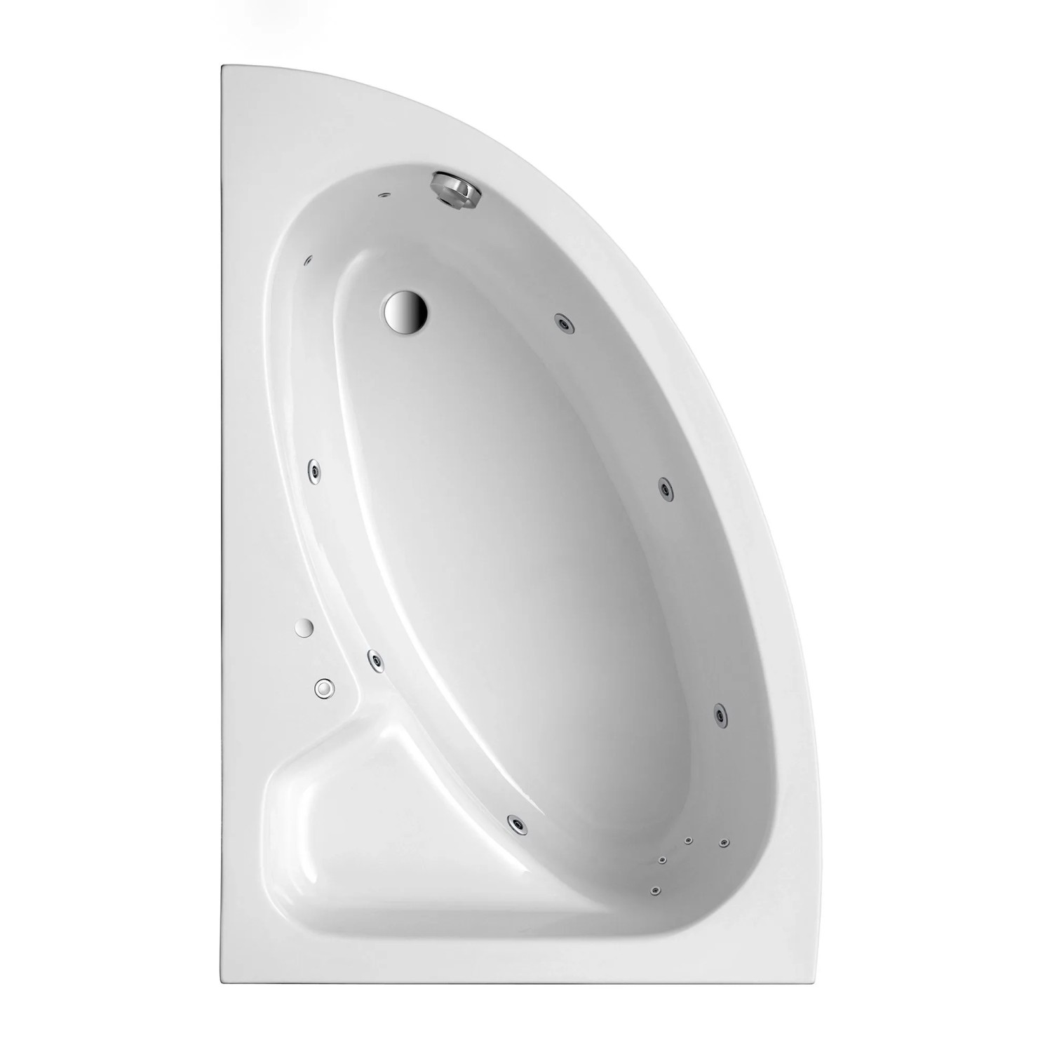 Ottofond Whirlpool Salinas Komfort Links 150 cm x 97 cm Weiß