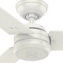 Weißer Hunter Fans Deckenventilator Protos 132 cm mit Wandschalter.