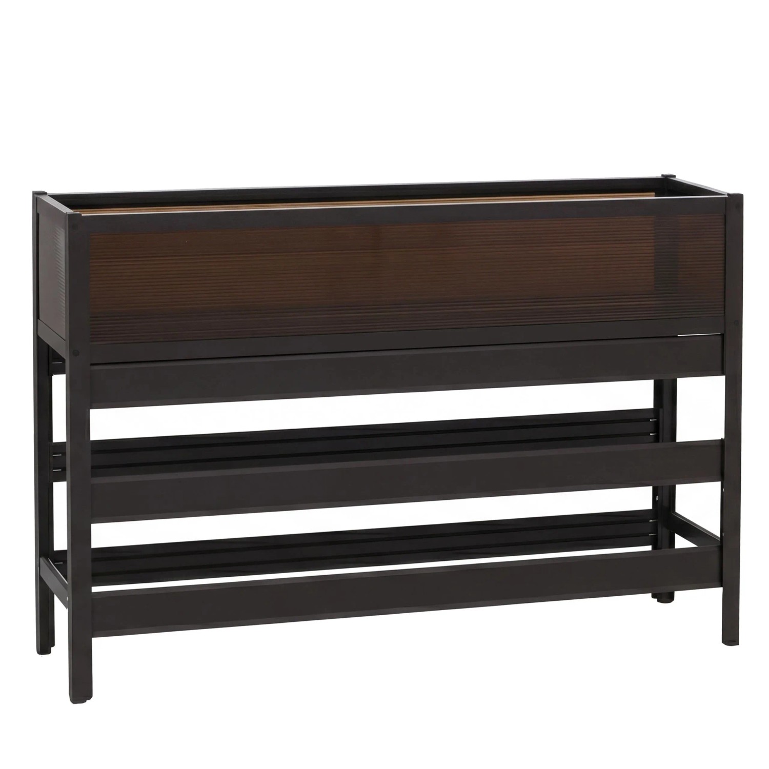 MCW Hochbeet P96 Aluminium Transparent 82x120x30cm Dunkelbraun