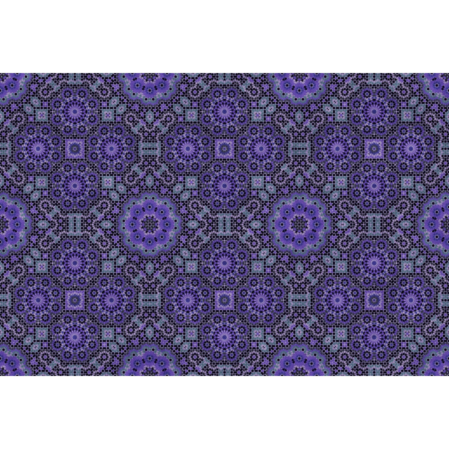 Fototapete Muster Abstrakt Mosaik Schwarz Violett 4,00 m x 2,70 m FSC® günstig online kaufen