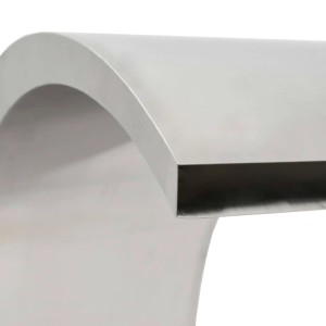 Edelstahl Pool-Wasserfall, 22x60x70 cm, für Gartenteich & Pool.