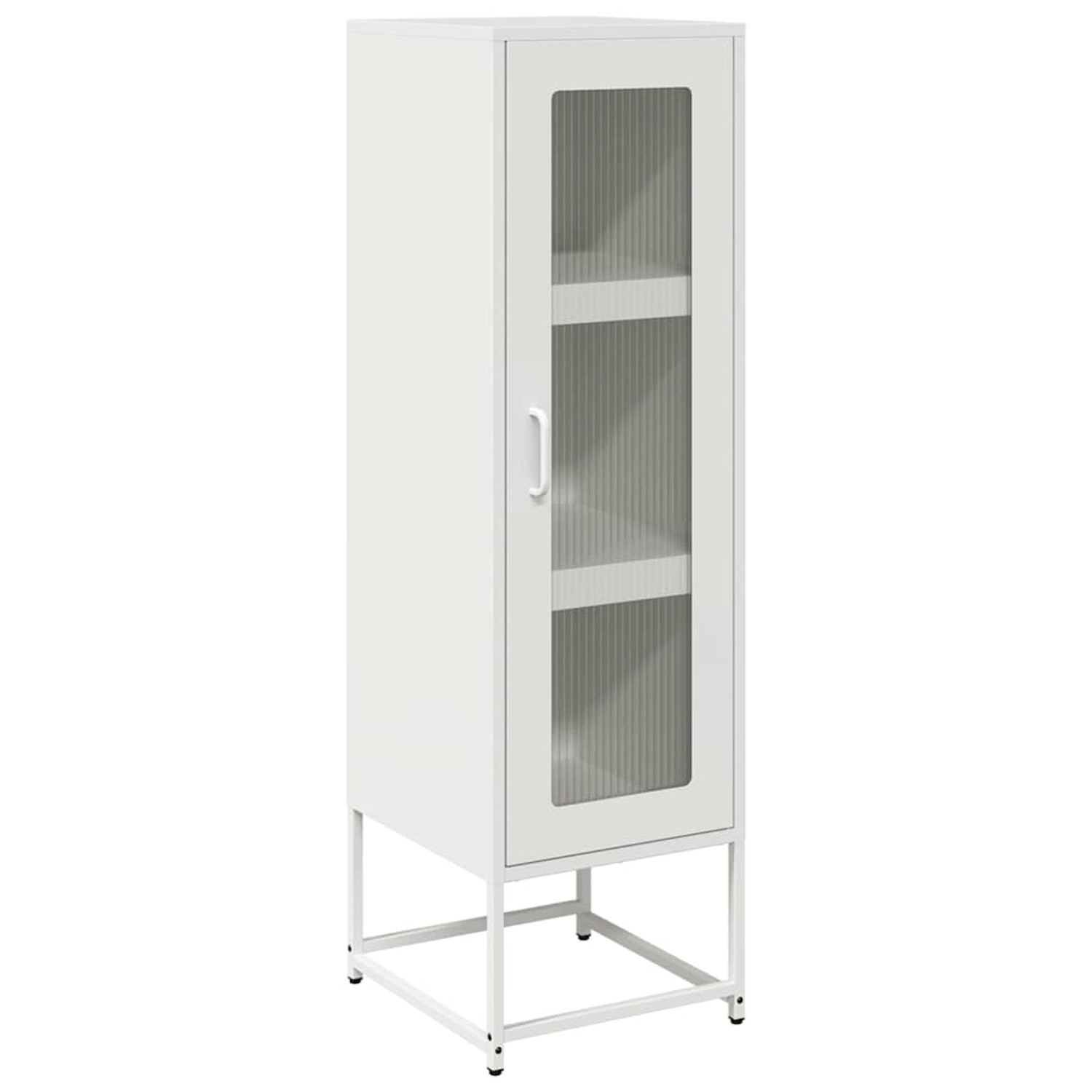 vidaXL Highboard Weiß 36x39x123 cm Kaltgewalzter Stahl 853397 günstig online kaufen