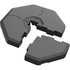 Schneider Einlegeplatten für Ampelschirme, 4er Set, grau. Beschwerung für Schirmständer.