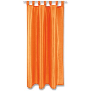 Arsvita Dekoschal Alessia, orange, 140x245 cm, Schlaufenschal für Fenstervorhänge.