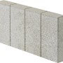 Grauer Rechteck Palisadenrandstein (6x25x50 cm) aus Beton für Beet- und Flächeneinfassung.
