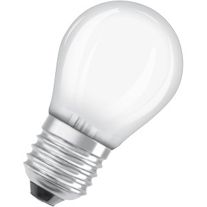 Osram LED-Leuchtmittel E27 Tropfenform, 4W, warmweiß, 470lm, 7,7x4,5cm.