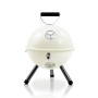 Activa Kugelgrill Mallorca, Ø 30 cm, creme. Kompakter Holzkohlegrill für Garten und Balkon.