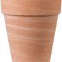 Deroma Pflanztopf Alto Duo, Ø 31 cm, Terrakotta, weiß gestreift, für den Außenbereich.