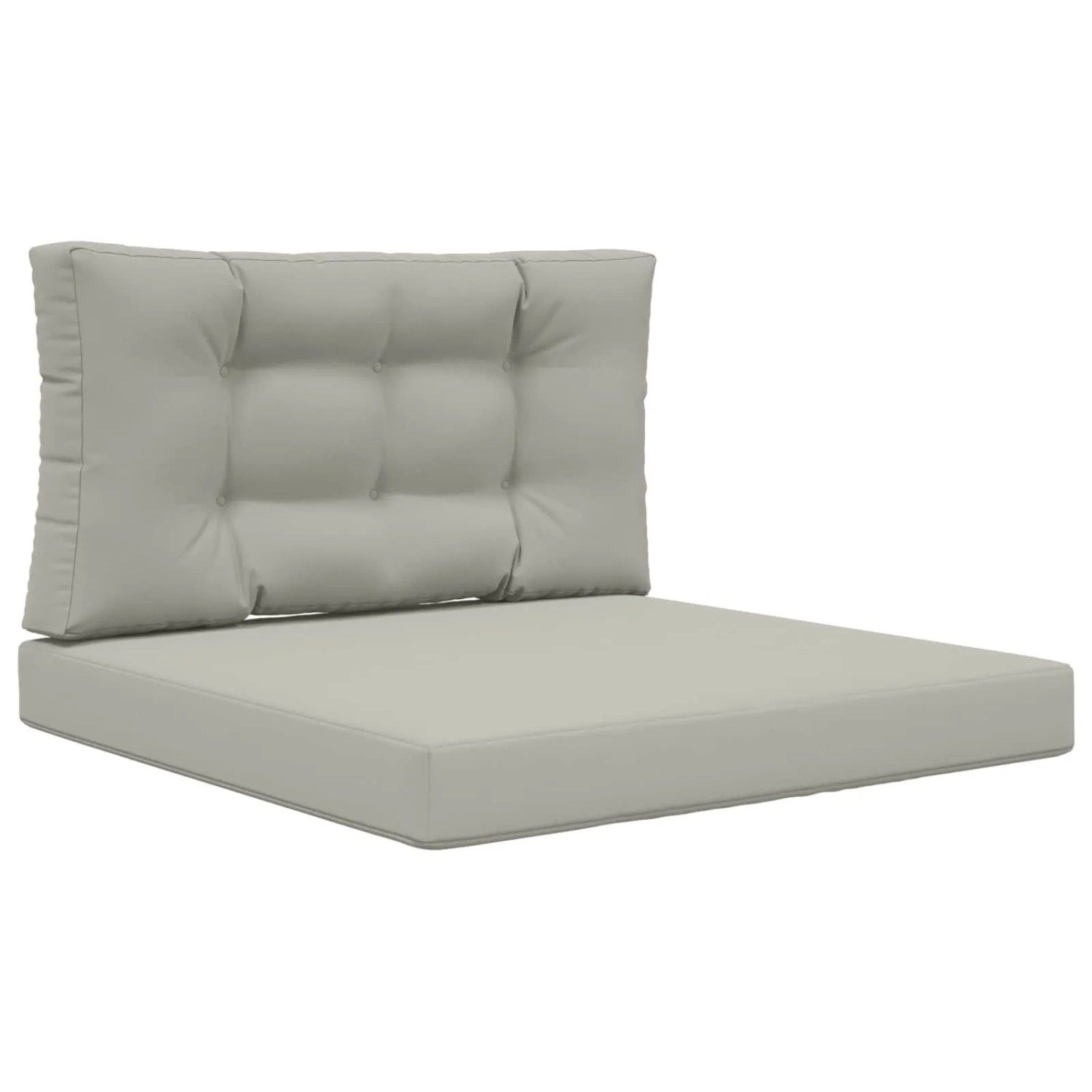 vidaXL Sofakissen für Draußen 2-Tlg Grau Polyester 900847