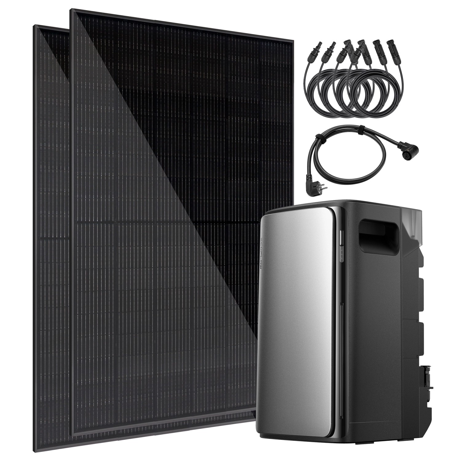 Vale Balkonkraftwerk Bifazial 880 W/800 W inkl. 1.920 Wh Batteriespeicher