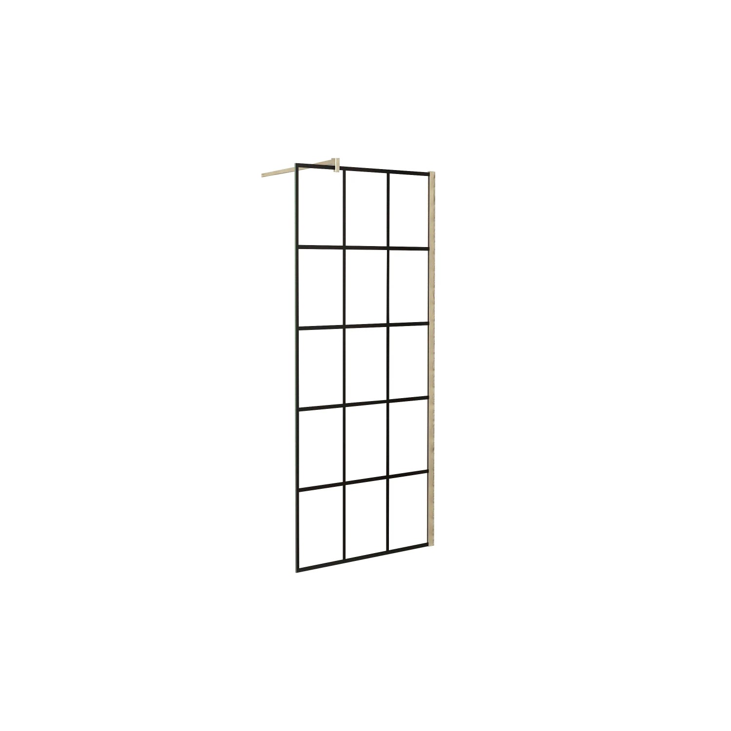 AICA Walk in Duschwand B.140xH.200cm mit Stabilisierungsstange mit Breitem günstig online kaufen