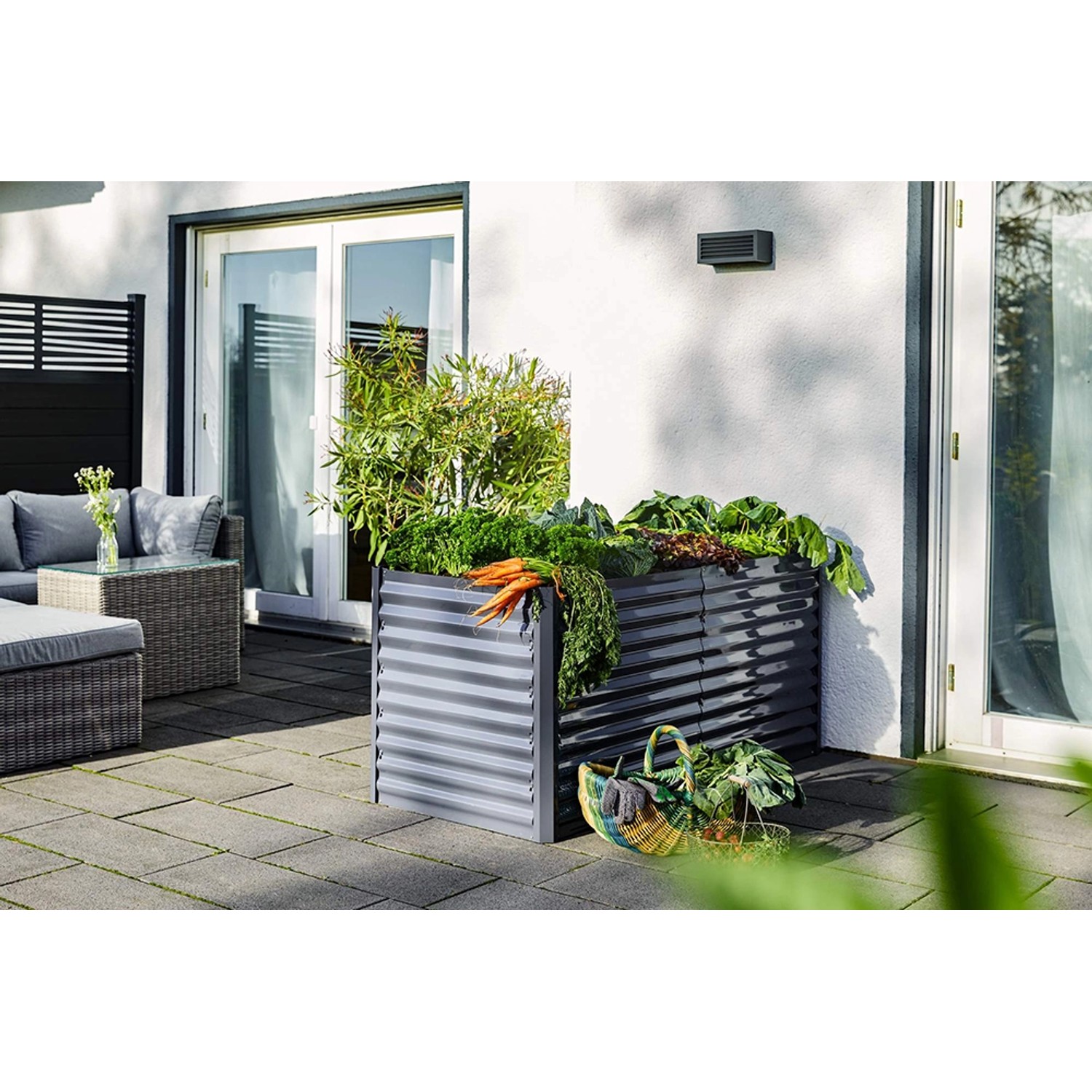 MetallHochbeet Anthrazit 150 cm x 70 cm x 70 cm kaufen bei OBI