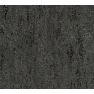 Vliestapete Trendwall 2, Uni Schwarz/Grau mit Glanz, Dekorative Tapete.