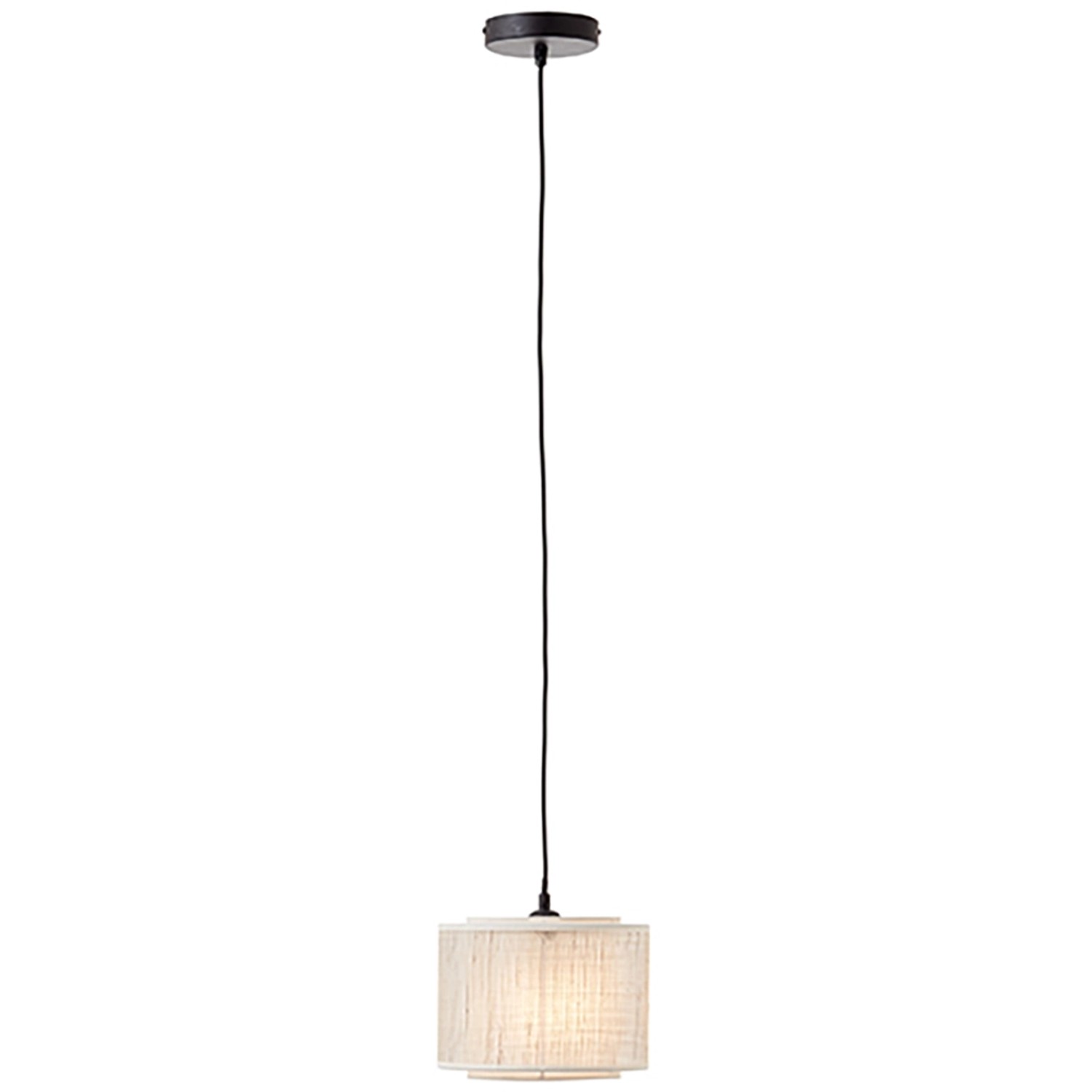 Brilliant Pendelleuchte Odar Schwarz-Beige