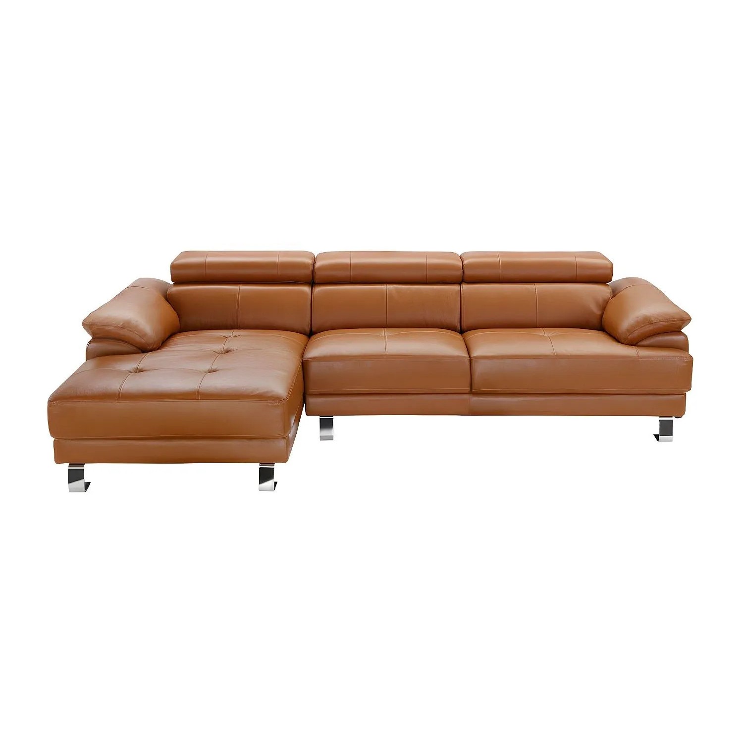 Vente-unique Sofa Ohne Schlafmöglichkeit Excelsiora Camel 265 cm