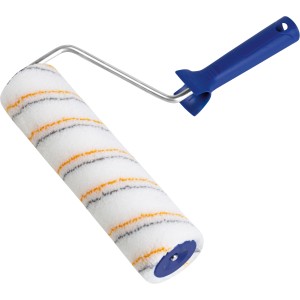 LUX Dispersionsroller 25 cm für glatte Flächen, Farbroller mit blauem Griff.