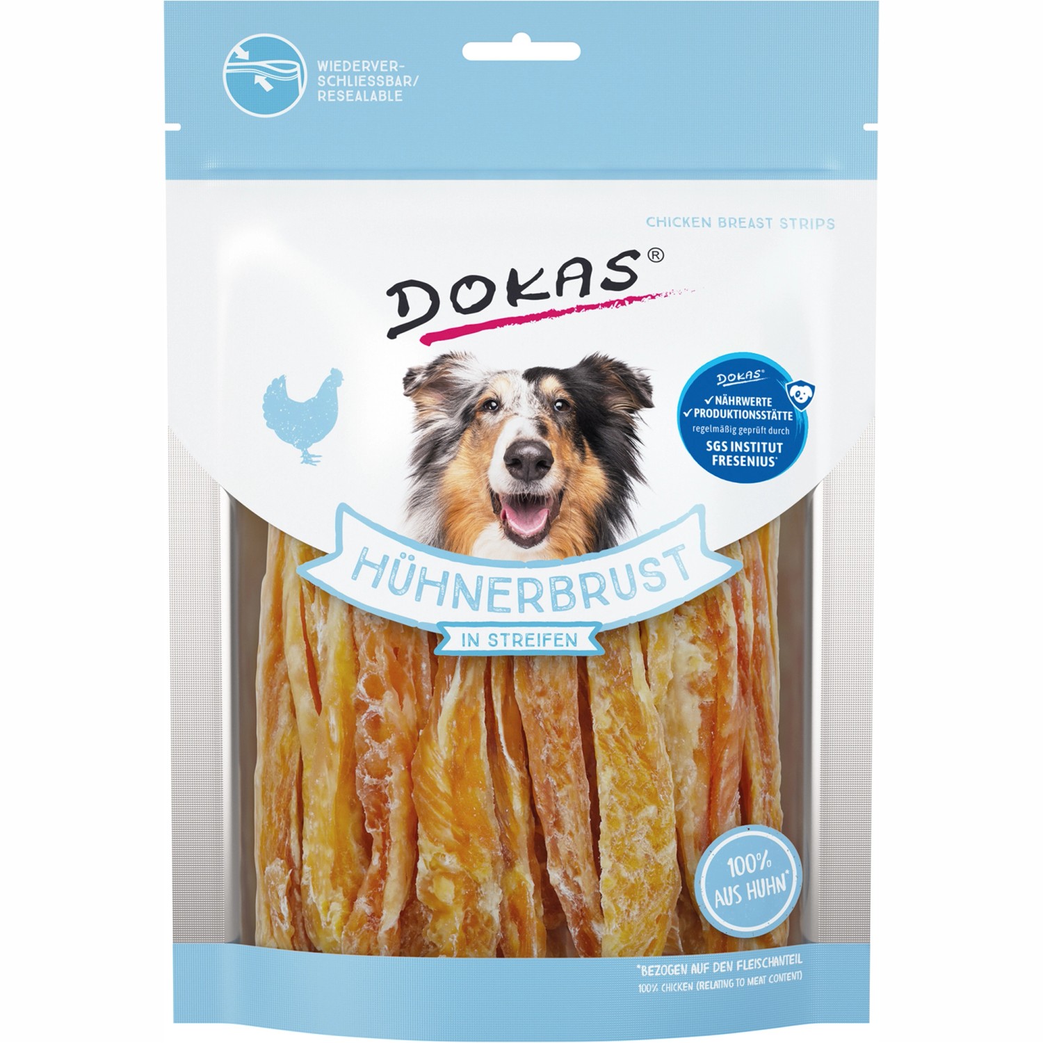 Dokas Hühnerbrust in Streifen 250 g