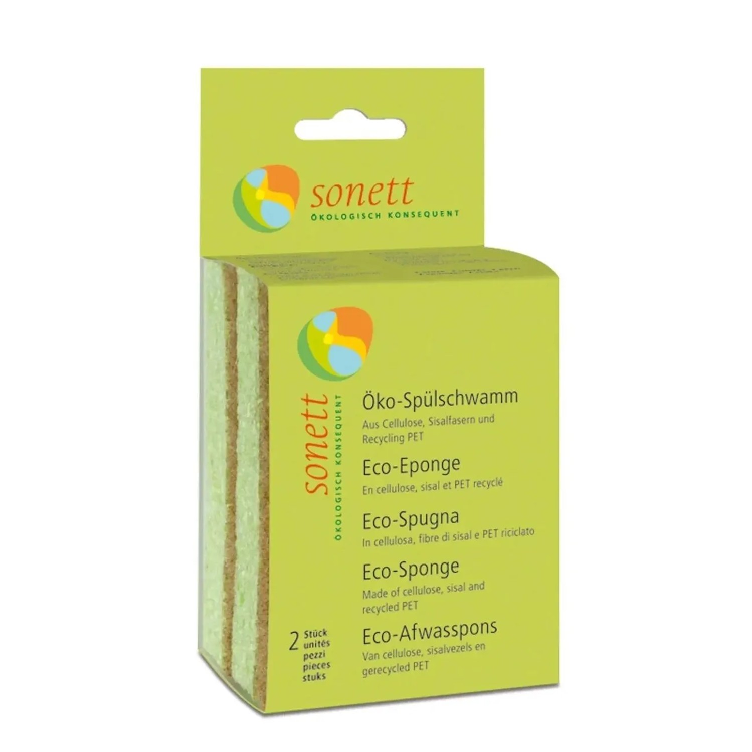 Sonett Spülschwamm 2er Pack Beige