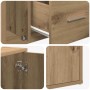 vidaXL Eckregal Artisan-Eiche 200x40x45 cm Holzwerkstoff 3307836_13