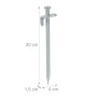 Relaxdays Felsbodenheringe 12er Set Edelstahl Silber Stabil 20 cm 110 g_4