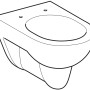 Geberit Wand-WC Renova, Tiefspüler in Bahamabeige, spülrandloses Design für moderne Badezimmer.