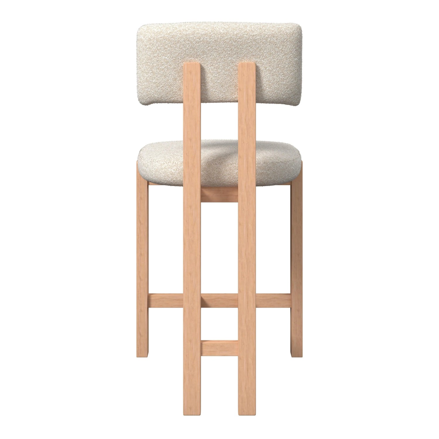 Bessagi Home Barhocker Jonna Creme Boucl&eacute Gepolstert_3