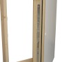 Minka Inspektionstür 59x59 cm aus Holz, mit weißer MDF-Platte und 2-Punkt-Drehverschluss.
