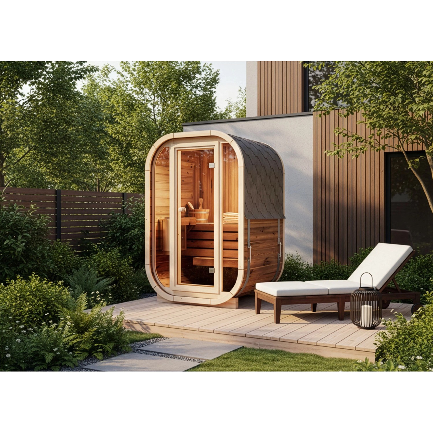 FinnTherm Fasssauna Ellipso S