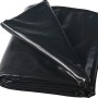 Schwarze Heissner PVC Teichfolie, 8x6m, 0,5mm Stärke, gefaltet.