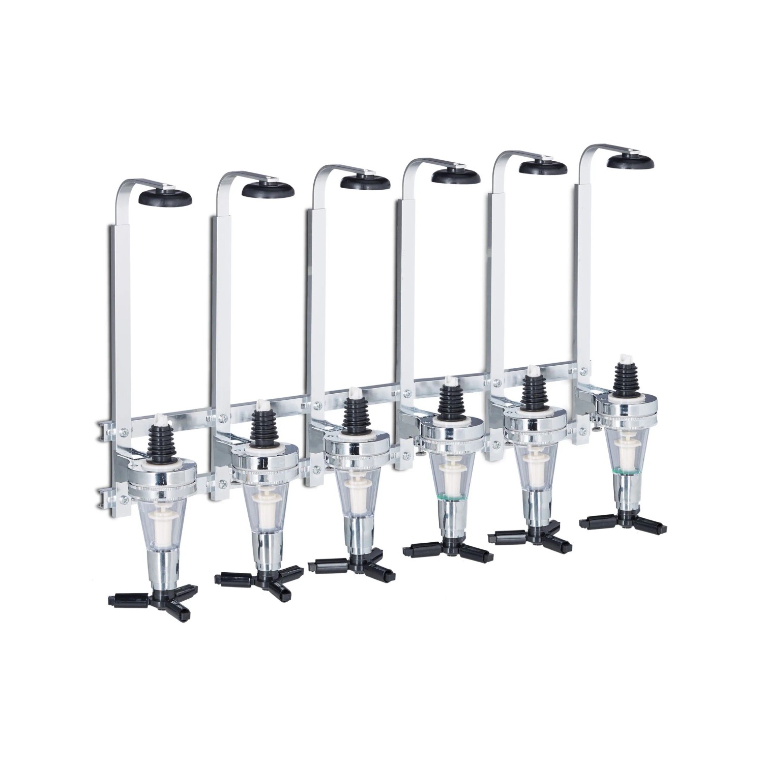Relaxdays Barbutler Aluminium Kunststoff Silber Wandmontiert 36 x 53 x 11 cm 1,1 kg