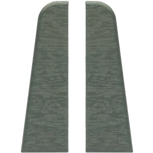 Endkappen für Sockelleiste Modern 60 Clip, grau, 2 Stück, für saubere Abschlüsse.