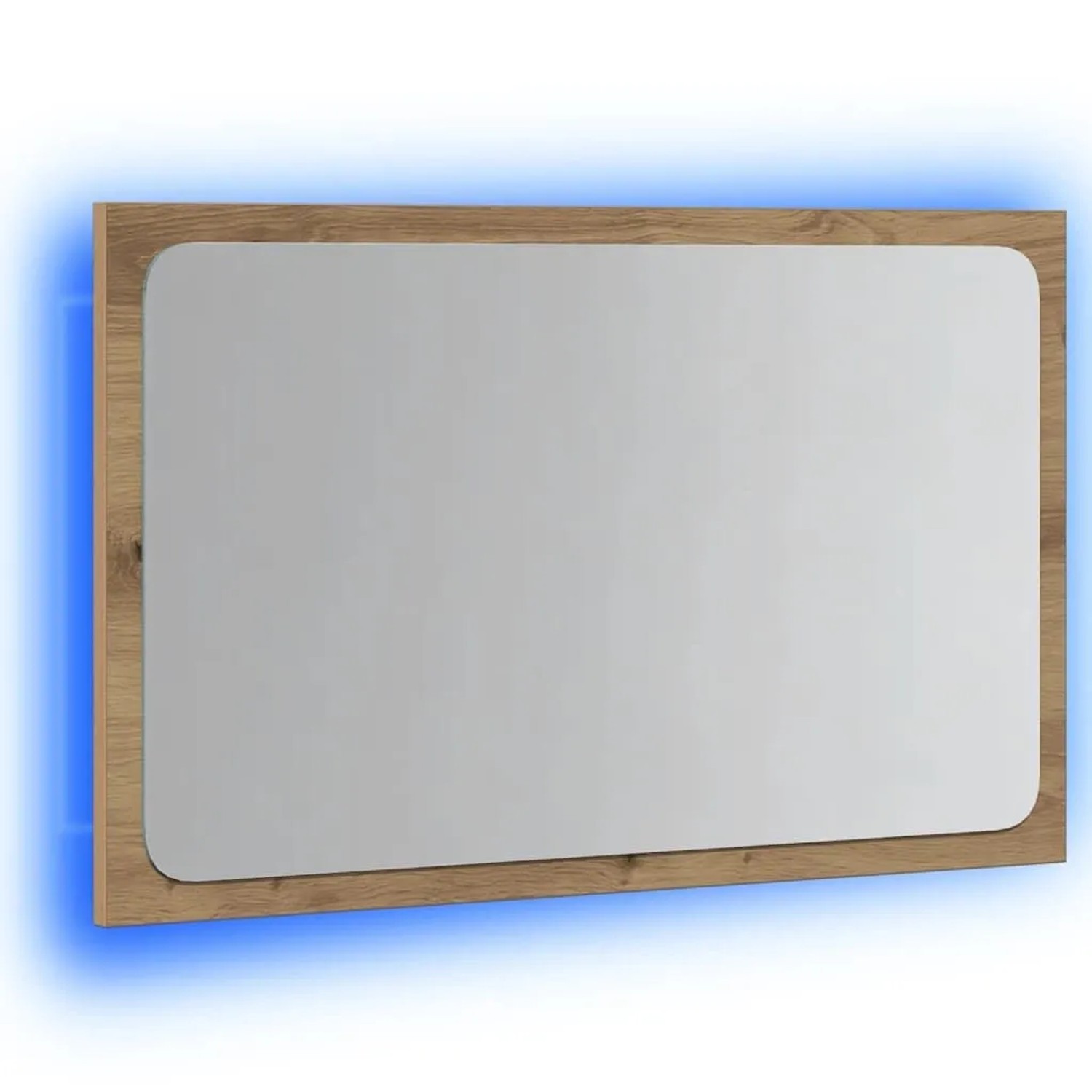 vidaXL Badspiegel mit LED-Leuchten Artisan-Eiche 60x8,5x38 cm 856266
