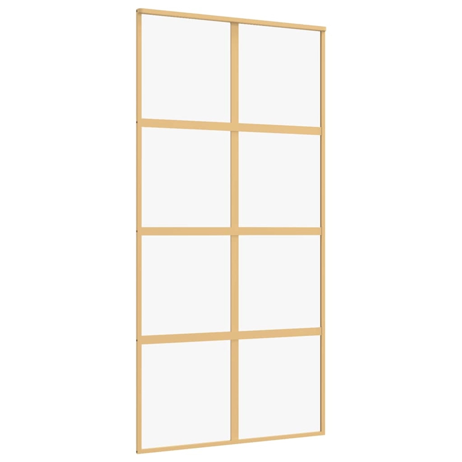 vidaXL Schiebetür Golden 102,5x205 cm ESG-Klarglas und Aluminium 155186 günstig online kaufen